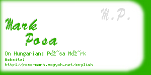 mark posa business card